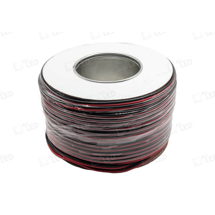 Red & Black 16/0.2mm Cable - 100m Length