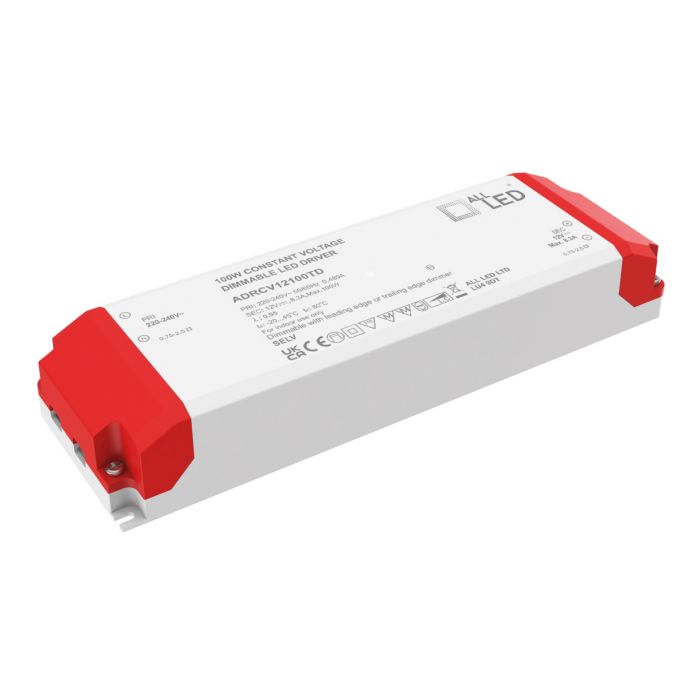 Drive12TD 12V DC Constant Voltage Triac Dimmable LED Driver 100W