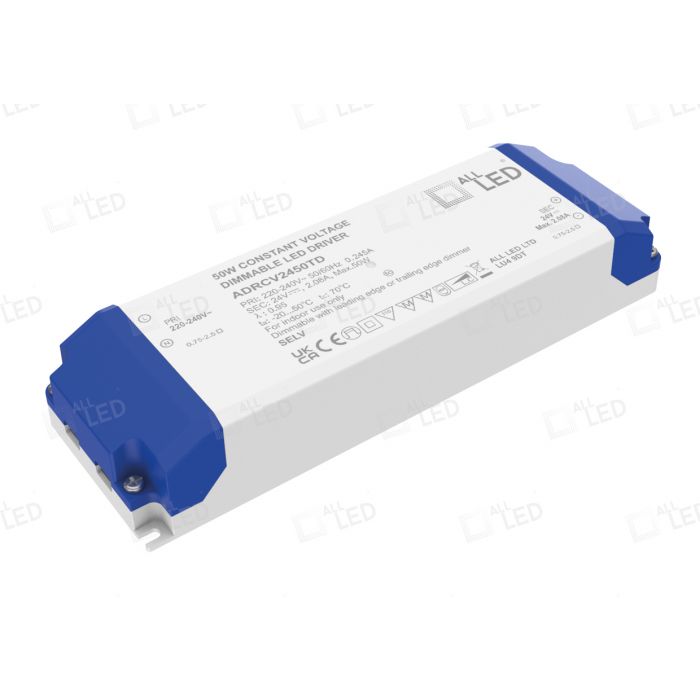Drive24TD 24V DC Constant Voltage Triac Dimmable LED Driver 50W