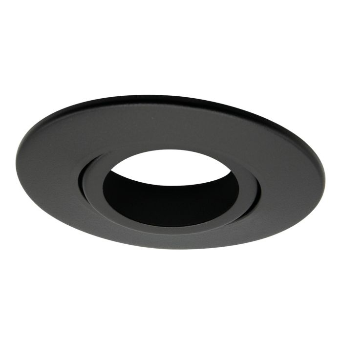 Carbon Black Twist & Lock Adjustable Bezel for iCan75 Downlight (AFD75)