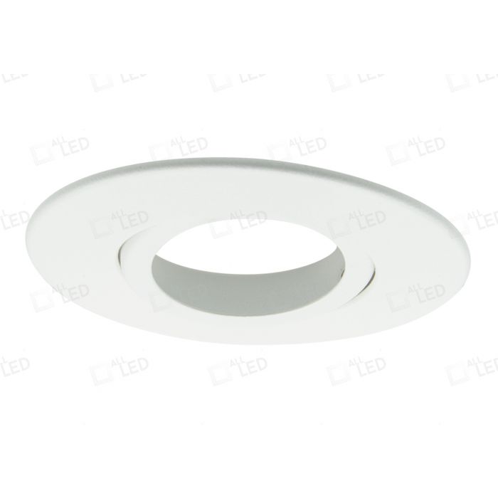 Polar White Twist & Lock Adjustable Bezel for iCan75 Downlight (AFD75)