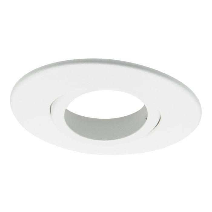 Polar White Twist & Lock Adjustable Bezel for iCan75 Downlight (AFD75)