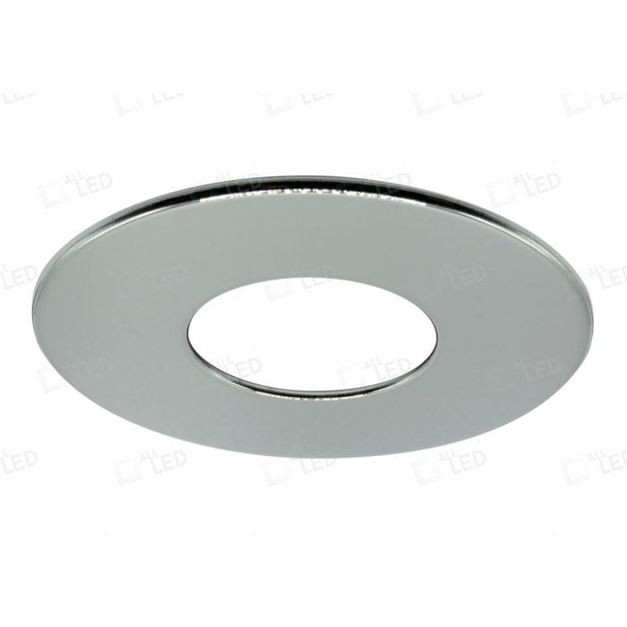 Polished Chrome Twist & Lock Fixed Bezel for iCan75 Downlight (AFD75)