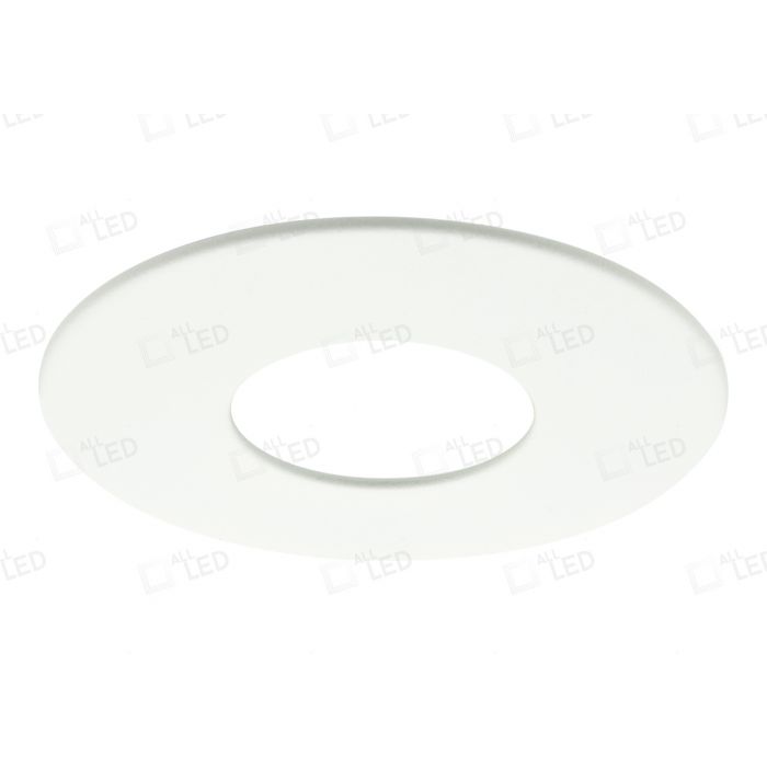 Polar White Twist & Lock Fixed Bezel for iCan75 Downlight (AFD75)