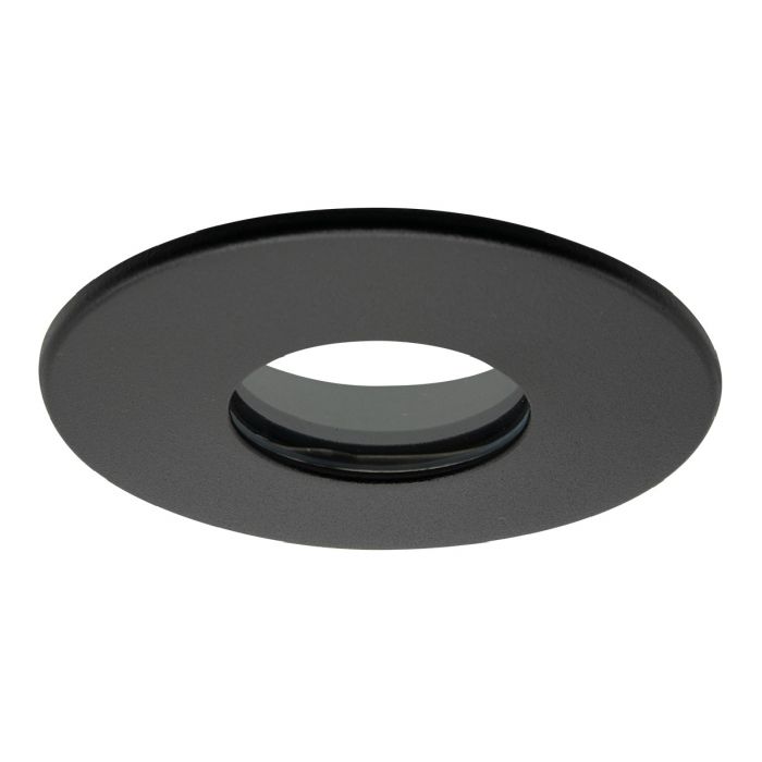 Carbon Black Twist & Lock IP65 Bezel for iCan75 Downlight (AFD75) )