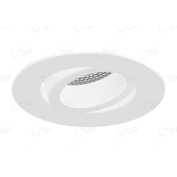 Polar White Twist & Lock Adjustable Bezel for iCan75 Platinum Downlight (AFDP75)