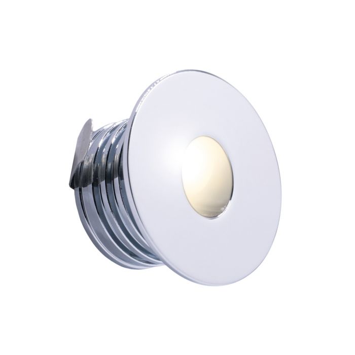 Oxford 1W LED 350mA IP65 Round Low Level Polished Chrome 4000K