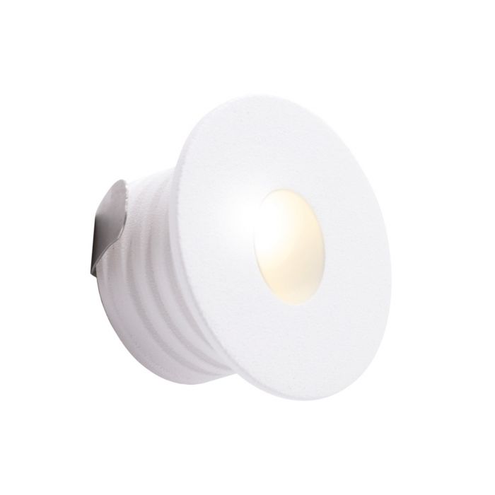 Oxford 1W LED 350mA IP65 Round Low Level Polar White 4000K