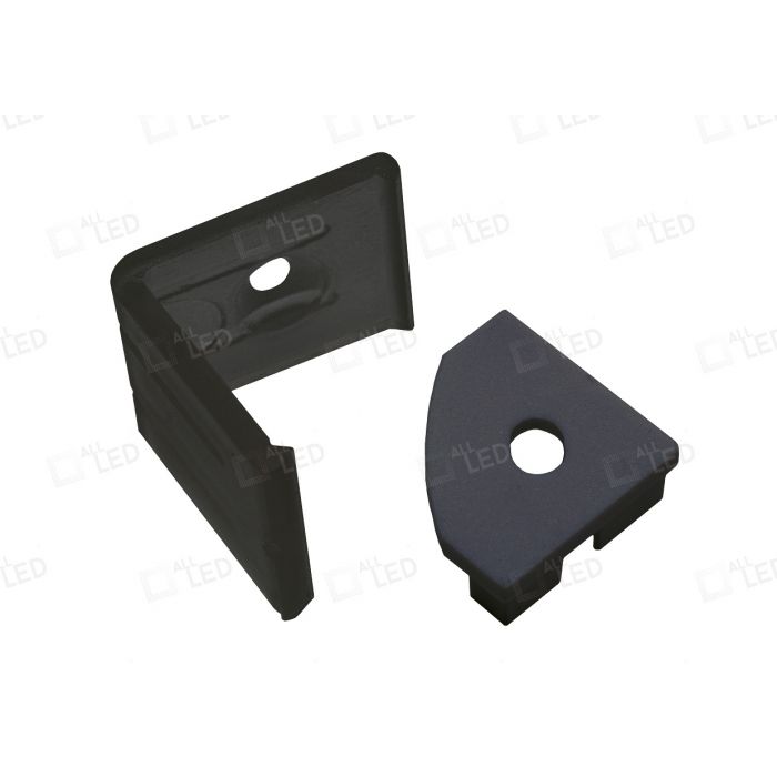 APA002/BK/ACC Accessories Pack 4 Clear Brackets 4 End Caps for Profile2 Carbon Black