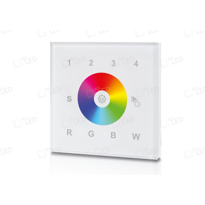 Colour4+ 4 Zone RGB Wall Mounted RF Controller for use with ASC/WIFI/REC