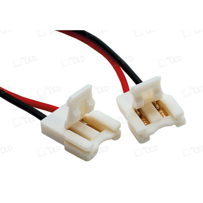 P1 10mm (0.5m Cable) Connector For LED Strip IP20 Double Ended Connected 10Pk
