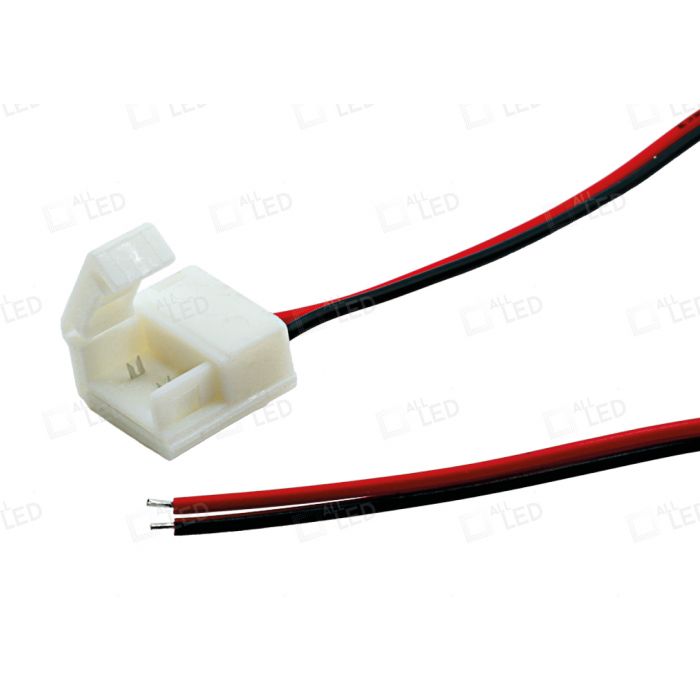 P1 10mm (0.5m Cable) Connector For LED Strip IP65 Live End 10Pk