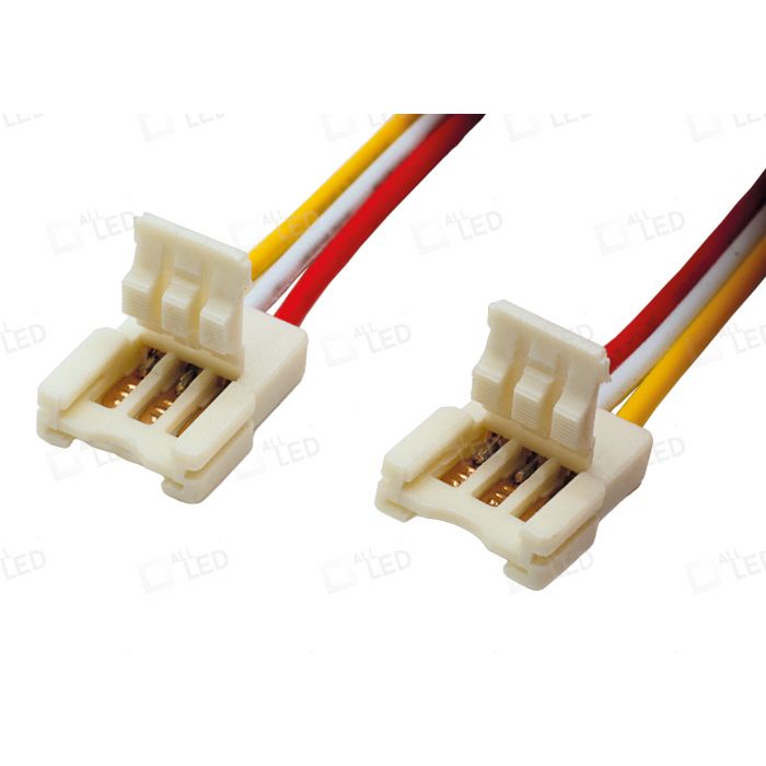 Trilogy P1 10mm Connector (0.5m Cable) For CCT LED Strip IP20 Double Ended Connected 10Pk