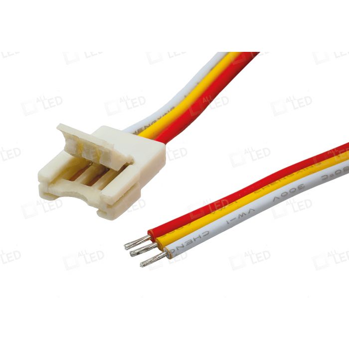 Trilogy P1 10mm Connector (0.5m Cable) For CCT LED Strip IP20 Live End