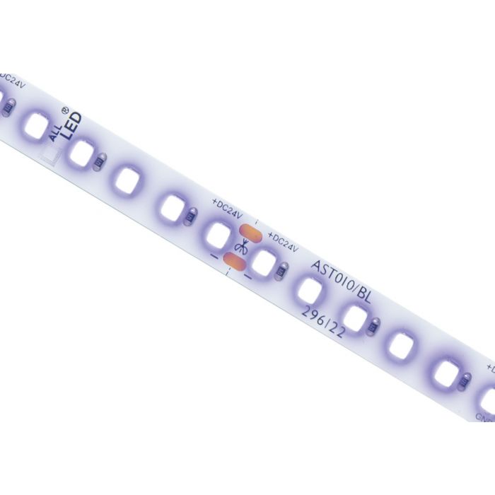 Colour-Pro 10w/m IP20 LED Strip, 24V - Supplied in 40m Reels, or Cut to Length Azure Blue