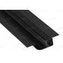 Stealth 2m Carbon Black Painted Plaster-in Trimless Aluminium Profile