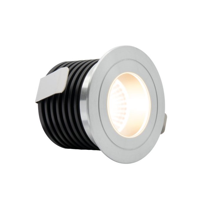 Noble 3 3W LED 350mA Architectural Ground Light Matte Brushed Aluminium Finish 3000K