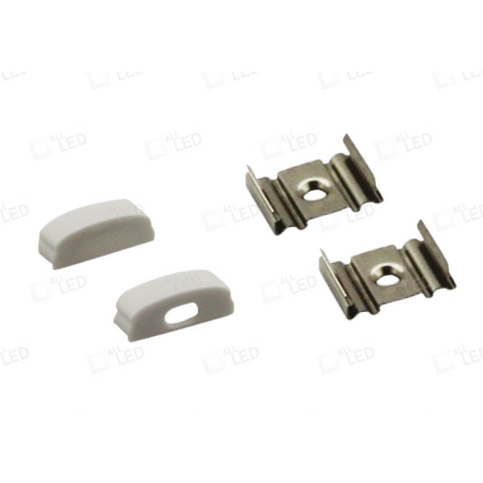 Accessories Pack 4 Steel Brackets 4 End Caps for Profile6 (APAC06)